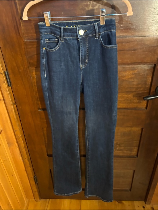 Laura Denim - Laura Women's Straight-Leg Stretch Jeans — Dark Blue. Like new.